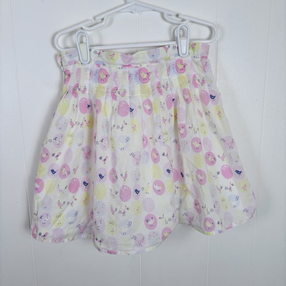 Vintage Gymboree Girls Sz‎ 6 Colorful Pastel Bird Print Skirt 2004 Cotton Lined - Picture 6 of 8